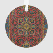 Persian Rug Carpet Red Blue Classic Ornament (Rückseite)