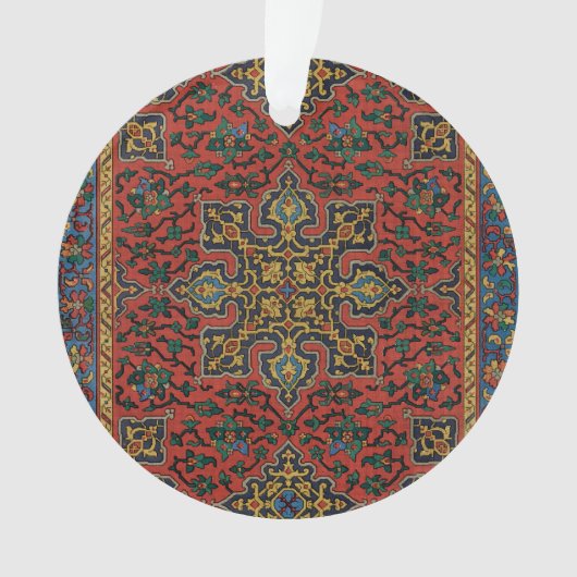 Persian Rug Carpet Red Blue Classic Ornament (Vorderseite)