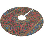 Persian Rug Carpet Red Blue Classic Polyester Weihnachtsbaumdecke (Schrägansicht)