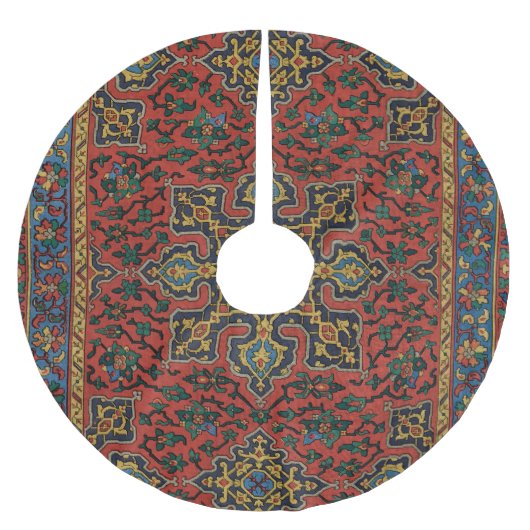 Persian Rug Carpet Red Blue Classic Polyester Weihnachtsbaumdecke (Vorderseite)