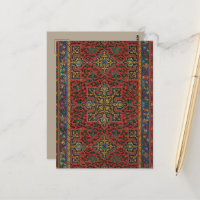 Persian Rug Carpet Red Blue Classic