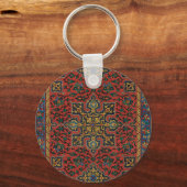 Persian Rug Carpet Red Blue Classic Schlüsselanhänger (Vorderseite)