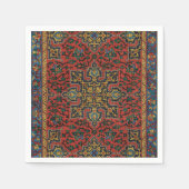 Persian Rug Carpet Red Blue Classic Serviette (Vorderseite)