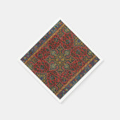 Persian Rug Carpet Red Blue Classic Serviette (Ecke)