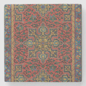 Persian Rug Carpet Red Blue Classic Steinuntersetzer (Vorderseite)