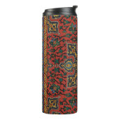 Persian Rug Carpet Red Blue Classic Thermosbecher (Nach links gedreht)