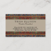 Persian Rug Carpet Red Blue Classic Visitenkarte (Rückseite)