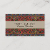 Persian Rug Carpet Red Blue Classic Visitenkarte (Vorderseite)