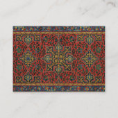 Persian Rug Carpet Red Blue Classic Visitenkarte (Rückseite)