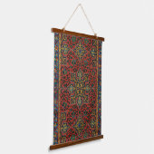Persian Rug Carpet Red Blue Classic Wandteppich Mit Holzrahmen (Gewinkelt)