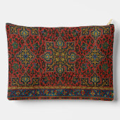 Persian Rug Carpet Red Blue Classic Zubehörtasche (Rückseite)