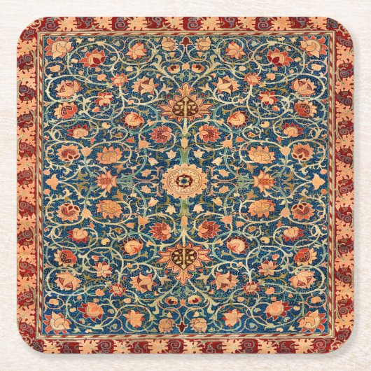 Persian Rug Design Rechteckiger Pappuntersetzer (Vorderseite)