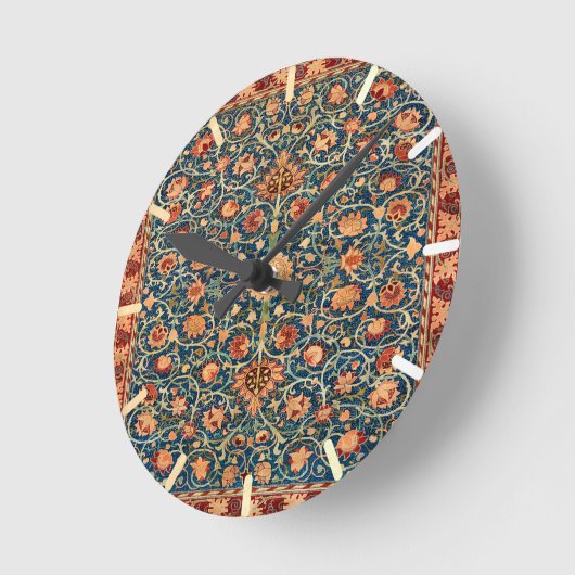 Persian Rug Design Runde Wanduhr (Winkel)