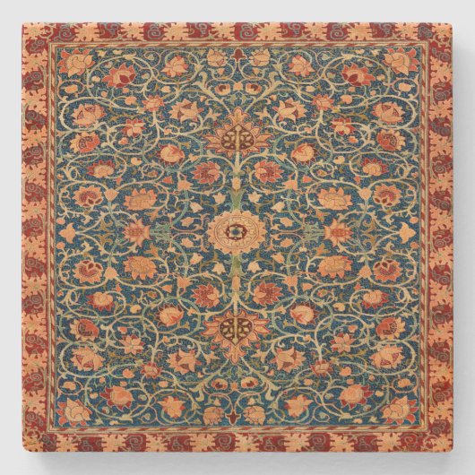 Persian Rug Design Steinuntersetzer (Vorderseite)