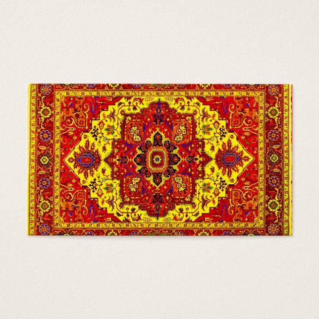 PERSIAN RUG - Rot und Gelb (Vorderseite)