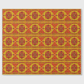PERSIAN RUG - Rot und Gelb Geschenkpapier (Flach)