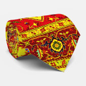 PERSIAN RUG - Rot und Gelb Krawatte (Gerollt)