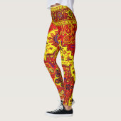 PERSIAN RUG - Rot und Gelb Leggings (Links)