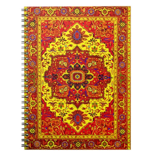 PERSIAN RUG - Rot und Gelb Notizblock (Vorderseite)