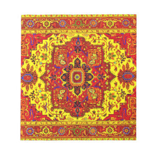PERSIAN RUG - Rot und Gelb Notizblock