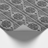 PERSIAN RUG - Schwarz & Weiß Geschenkpapier (Ecke)