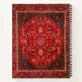 Persian Rug Spiral Notebook Notizblock (Rückseite)