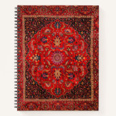 Persian Rug Spiral Notebook Notizblock (Vorderseite)