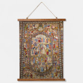 Persian Rug Tehran Iran Wandteppich Mit Holzrahmen (Vorderseite)