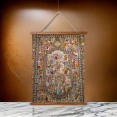 Persian Rug Tehran Iran Wandteppich Mit Holzrahmen