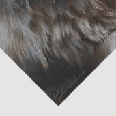 Persian Rug White Wolf Portrait Seidenpapier (Ausschnitt)