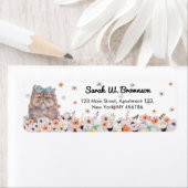 Persian Shirazi Cat Niedliche Gesichtspflegedesign (Insitu)