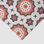 Persian Star Pattern Yellow Beige Orange Seidenpapier (Detail)