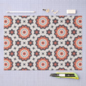 Persian Star Pattern Yellow Beige Orange Seidenpapier (Handwerk)