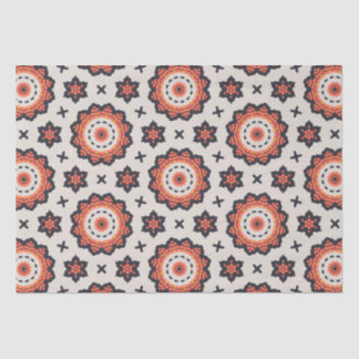 Persian Star Pattern Yellow Beige Orange Seidenpapier