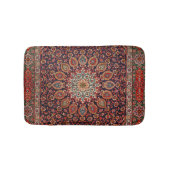 Persian Tabriz Black Radial Geometric  Badematte (Vorderseite)