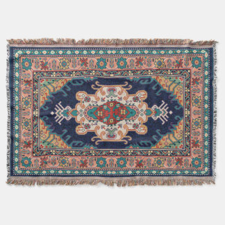 Persian Tabriz Black Radial Geometric Pattern Decke