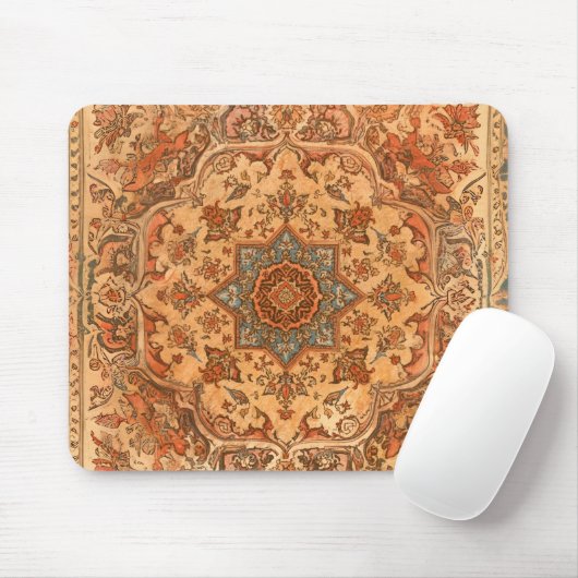 Persian Tabriz Rug Style Light Warme Töne Mousepad (Mit Mouse)