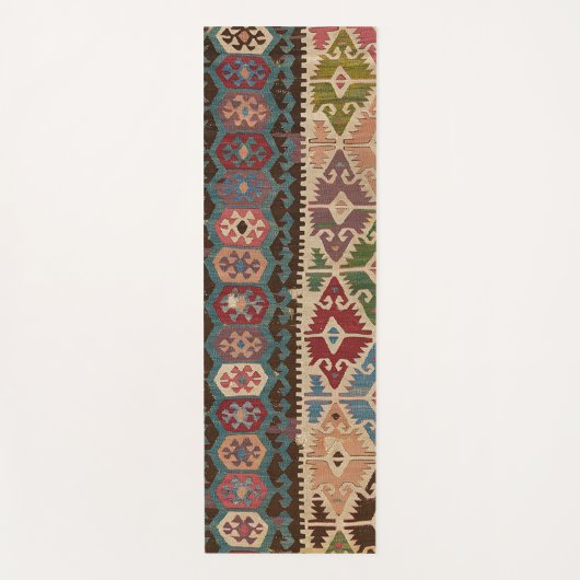 Persian Turkish Rug Pattern Killim Yogamatte (Vorderseite)