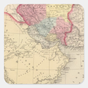 Persien, Arabien 2 Quadratischer Aufkleber