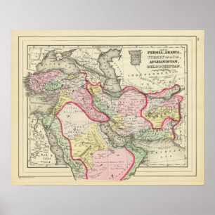 Persien, Arabien, Türkei, Afghanistan, Belochistan Poster