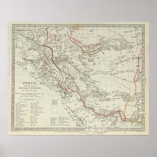 Persien, Osmanisches Reich Poster (Vorne)