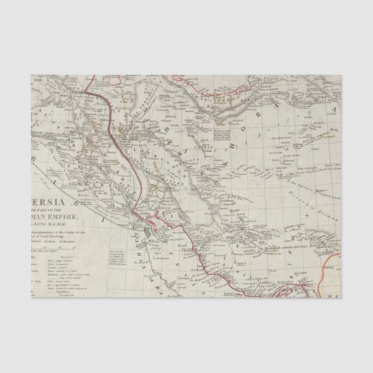 Persien, Osmanisches Reich Seidenpapier (Vorderseite)