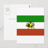 Persienflagge Postkarte (Vorne/Hinten)