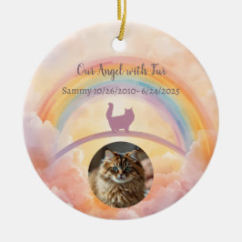 Persienkatze Keramik Haustier Gedenk Schmuckanhäng Ornament