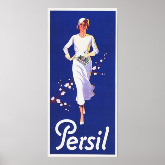 PERSIL White German Soap Detergent Alte Werbung Poster (Vorne)