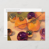 "Persimmas and Lila Ornaments" Postkarte von Paris (Vorne/Hinten)