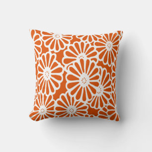 Persimmon Asian Moods Floral Kissen