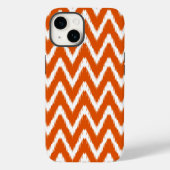 Persimmon Asian Moods Ikat Chevrons Case-Mate iPhone Hülle (Rückseite)