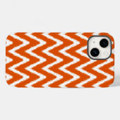 Persimmon Asian Moods Ikat Chevrons Case-Mate iPhone Hülle (Rückseite (Horizontal))