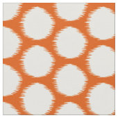 Persimmon Asian Moods Ikat Dots Stoff (Nahaufnahme)